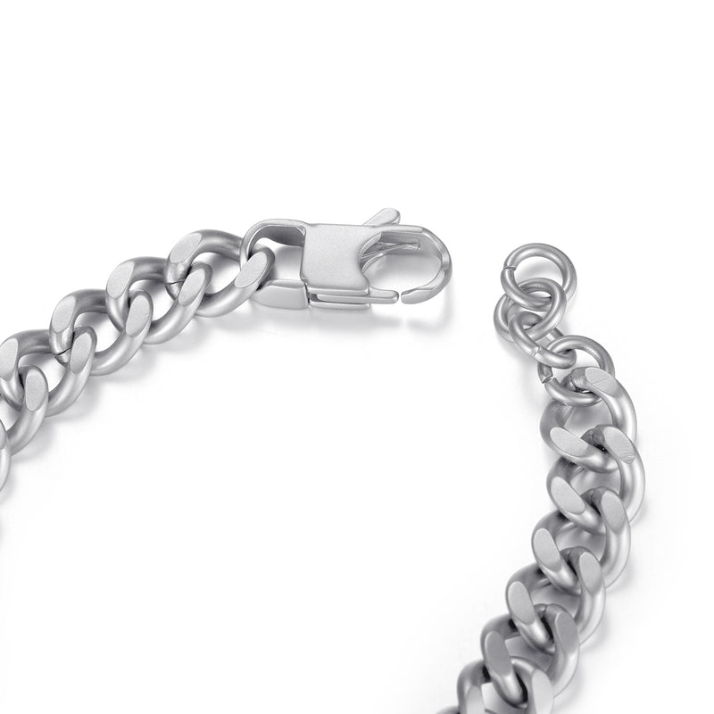 Powerful Stainless Steel Magnetic Bracelet , Silver , OSB-2328S-Matt