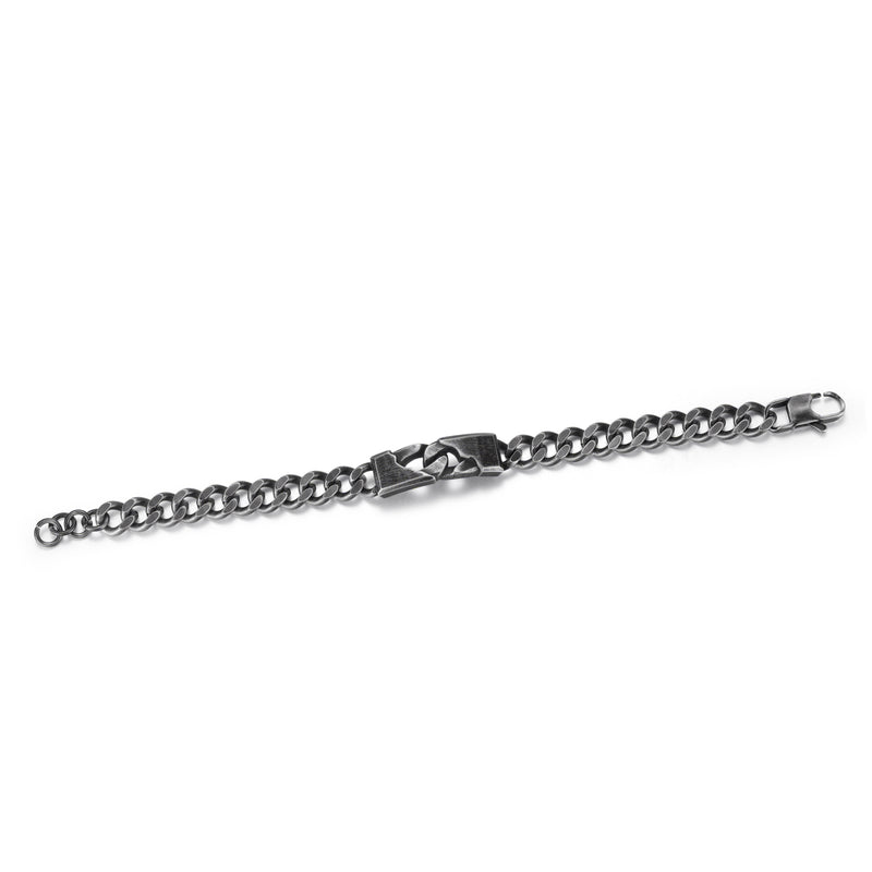 Powerful Stainless Steel Magnetic Bracelet , Black , OSB-2328S-Anti