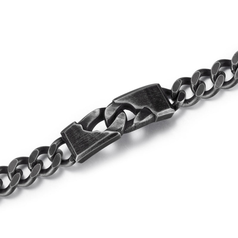 Powerful Stainless Steel Magnetic Bracelet , Black , OSB-2328S-Anti