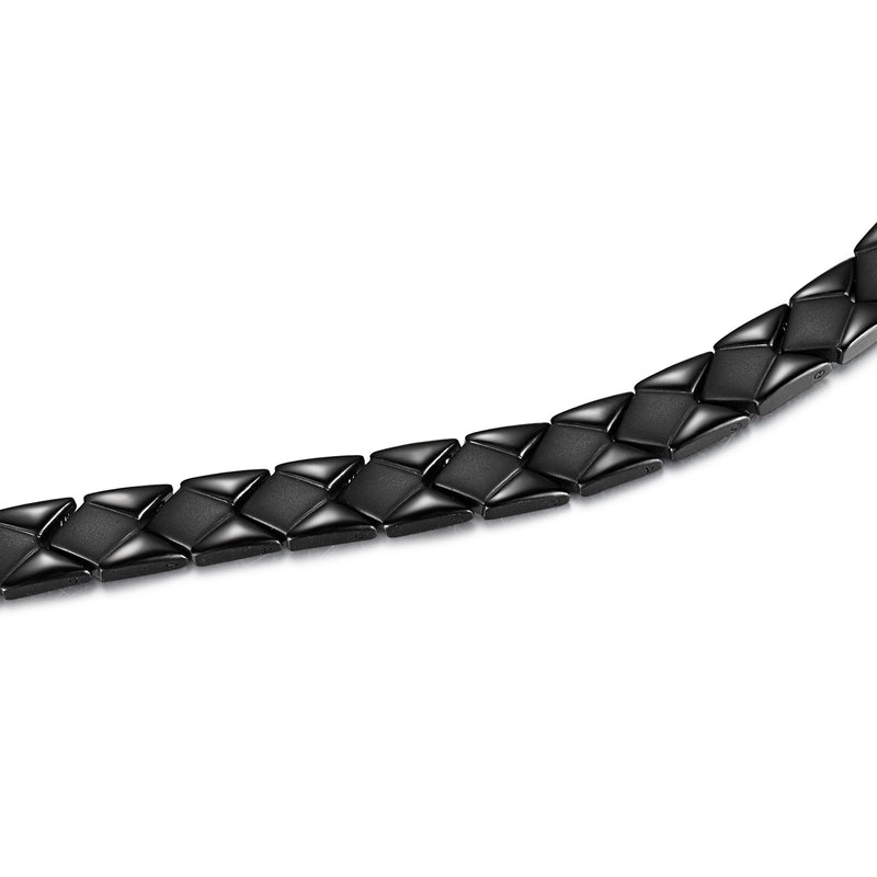 Effective Stainless Steel Magnetic Bracelets , Black , OSB-2403BKFIR