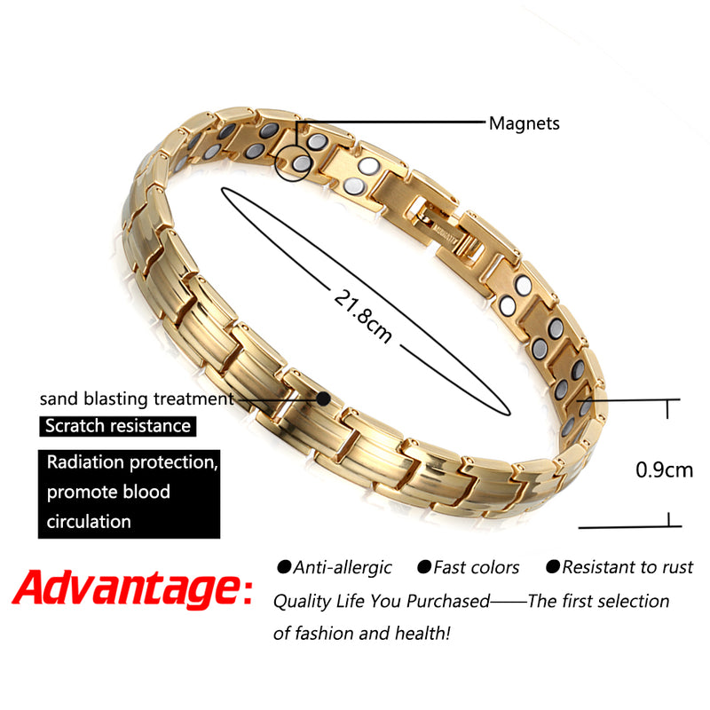 High Gauss Most Effective Powerful Titanium Magnetic Bracelet for Women