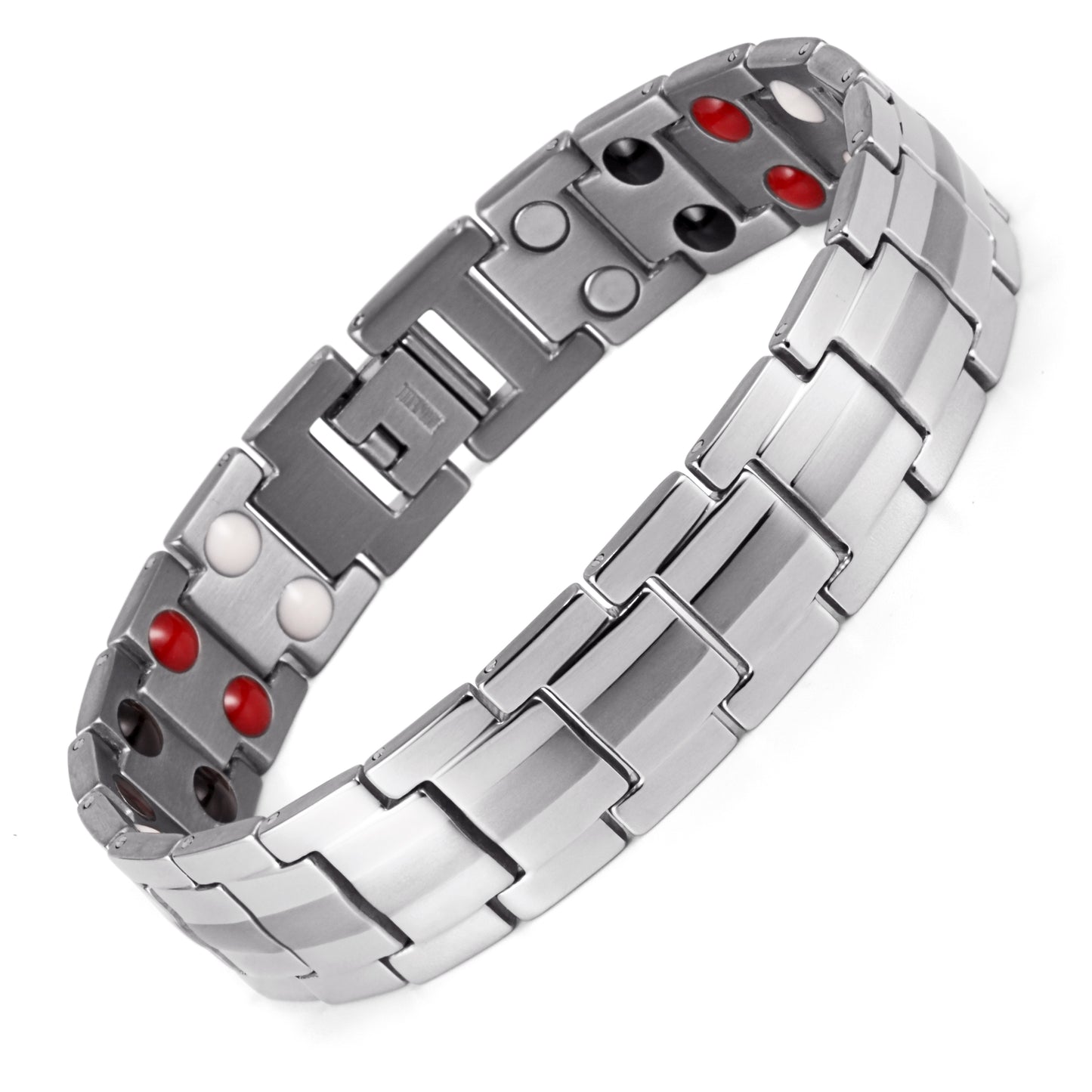 Titanium Mens Magnetic Therapeutic Bracelets Benefit for Wrist Pain