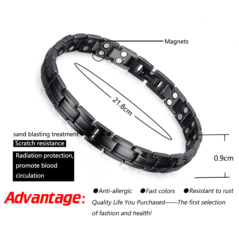 High Gauss Most Effective Powerful Women Titanium Magnetic Bracelet Benefits