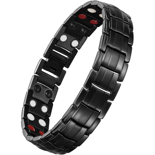 Powerful Stainless Steel Magnetic Bracelet for Benefits