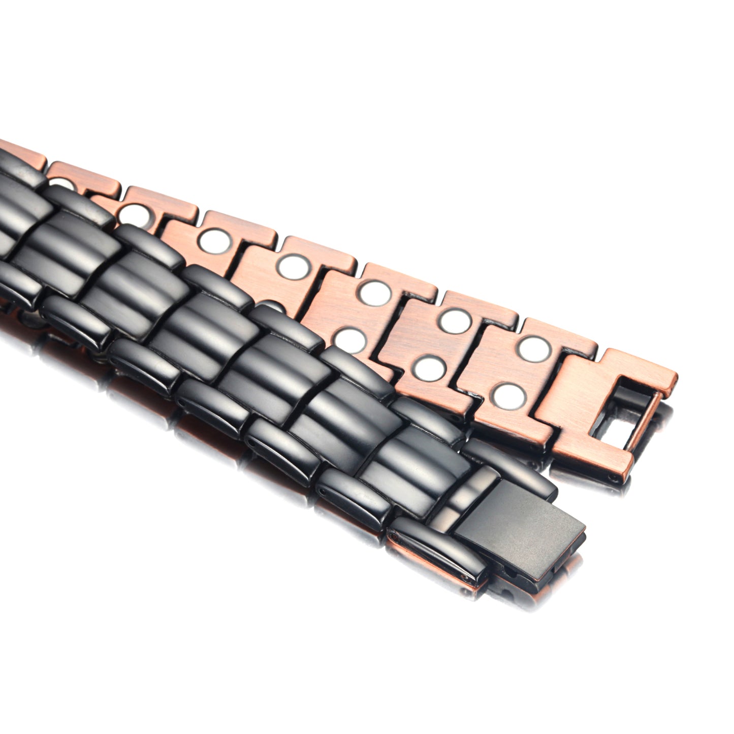 Endurance Shield  Black Plating Copper Magnetic Bracelet