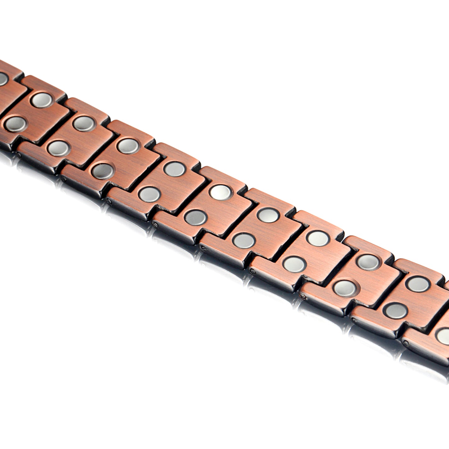 Mens Most Effective Magnetic Copper Bracelets , OCB-1537GUN-MATT